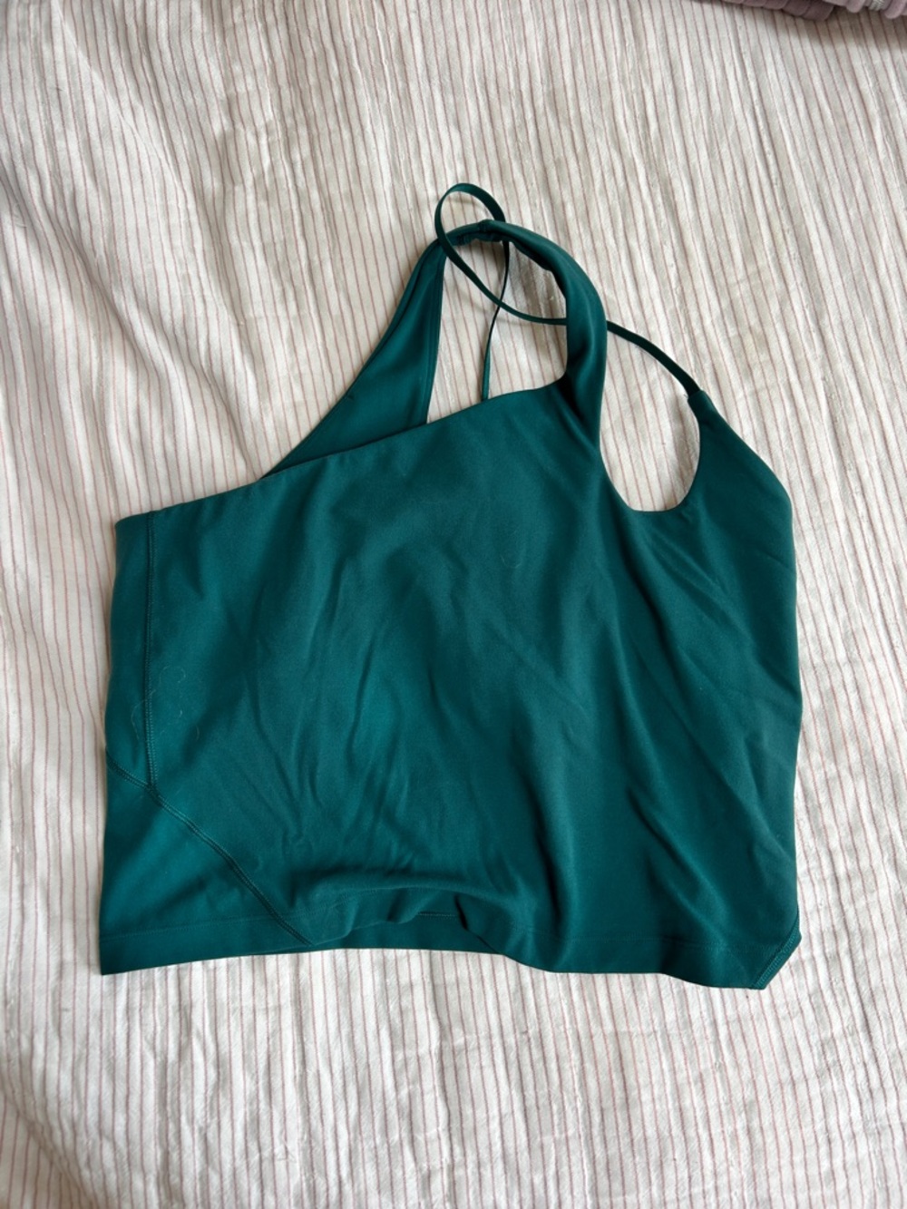 lululemon athletica Teal Green Asymmetrical Sports Tank
